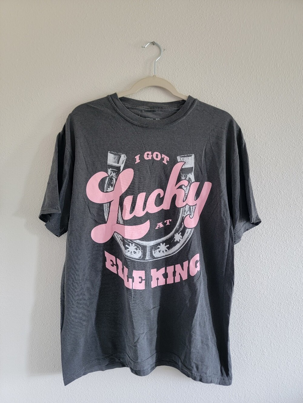 Elle King I Got Lucky 2023 Tour Concert T-Shirt Gray Size Large